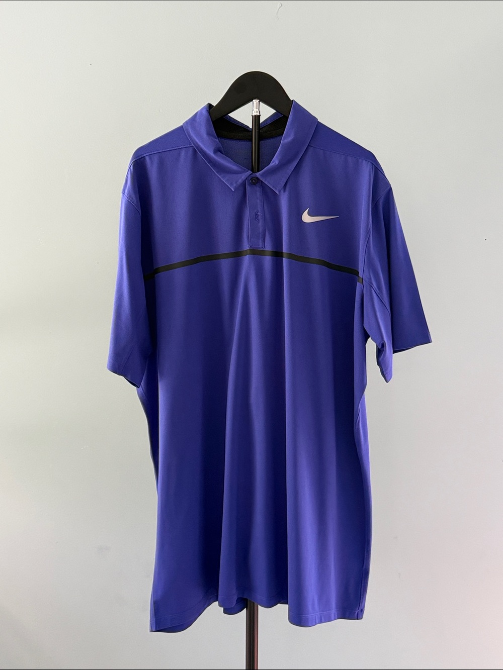 Nike Men’s Royal Purple Polo with Black Stripe